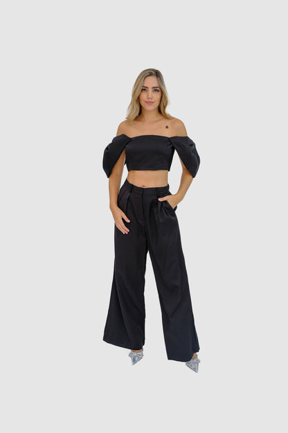 Set top y pantalón negro