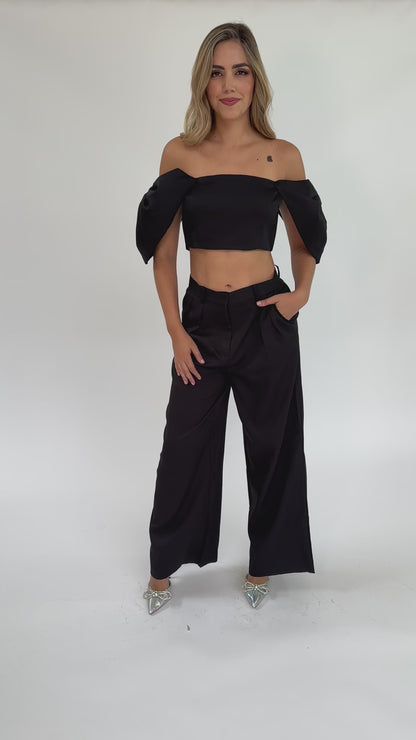 Set top y pantalón negro